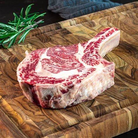 Tomahawk Steak - 100% Grass Fed, Grass Finished, Pasture Raised Beef, 2lbs per Pack